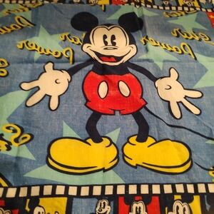 Capture magic Vintage Disney Mickey Mouse Star Power Bandana 18" x 18" cotton